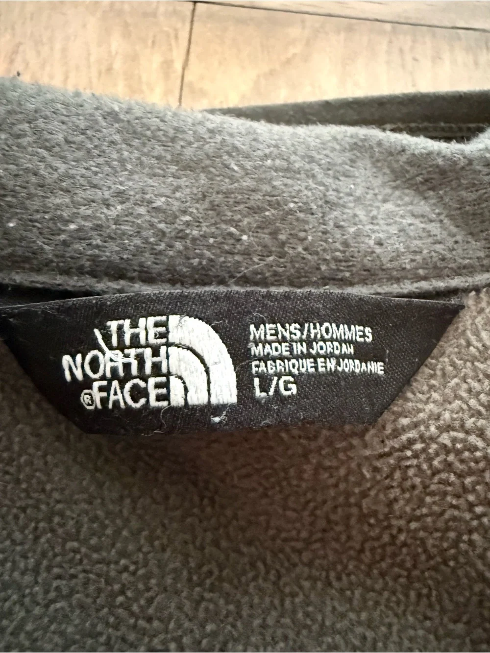 The North Face Men's Charcoal Heather Full-Zip Tech Fleece Jacket Size Large